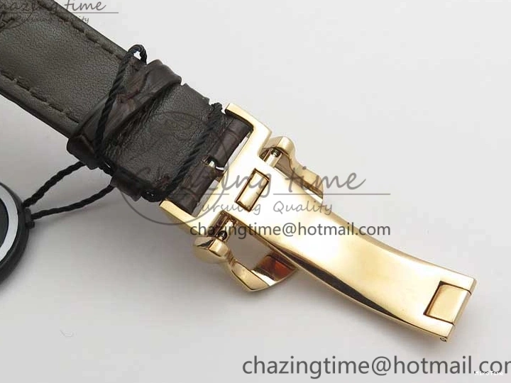 MIROTIME 0711 Efficient Portofino Chrono RG ZF 1:1 Best Edition White Dial on Brown Leather Strap A 7151
